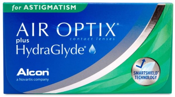 Air Optix Plus HydraGlyde Toric 3 lens Easy to Wear Version